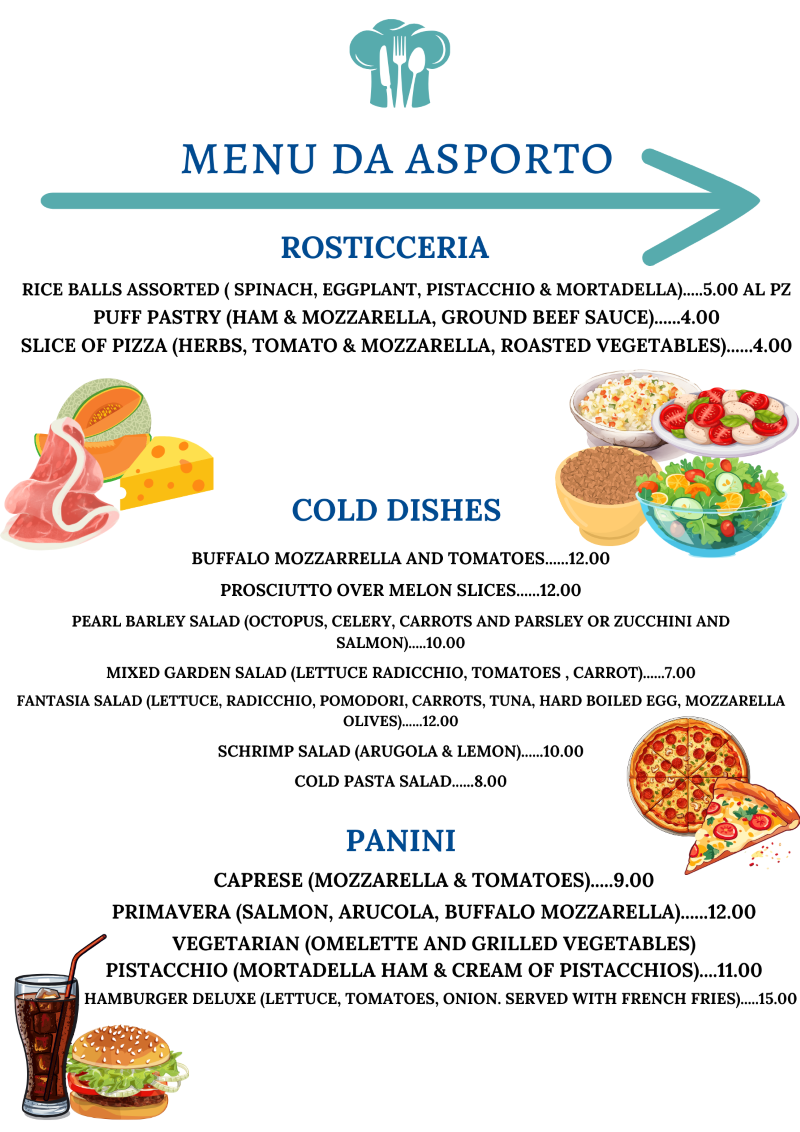Take Away Menu